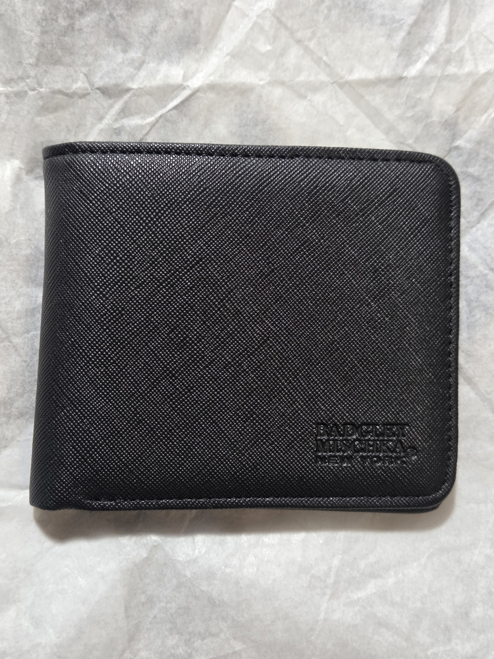 Badgley Mischka New York black bifold wallet